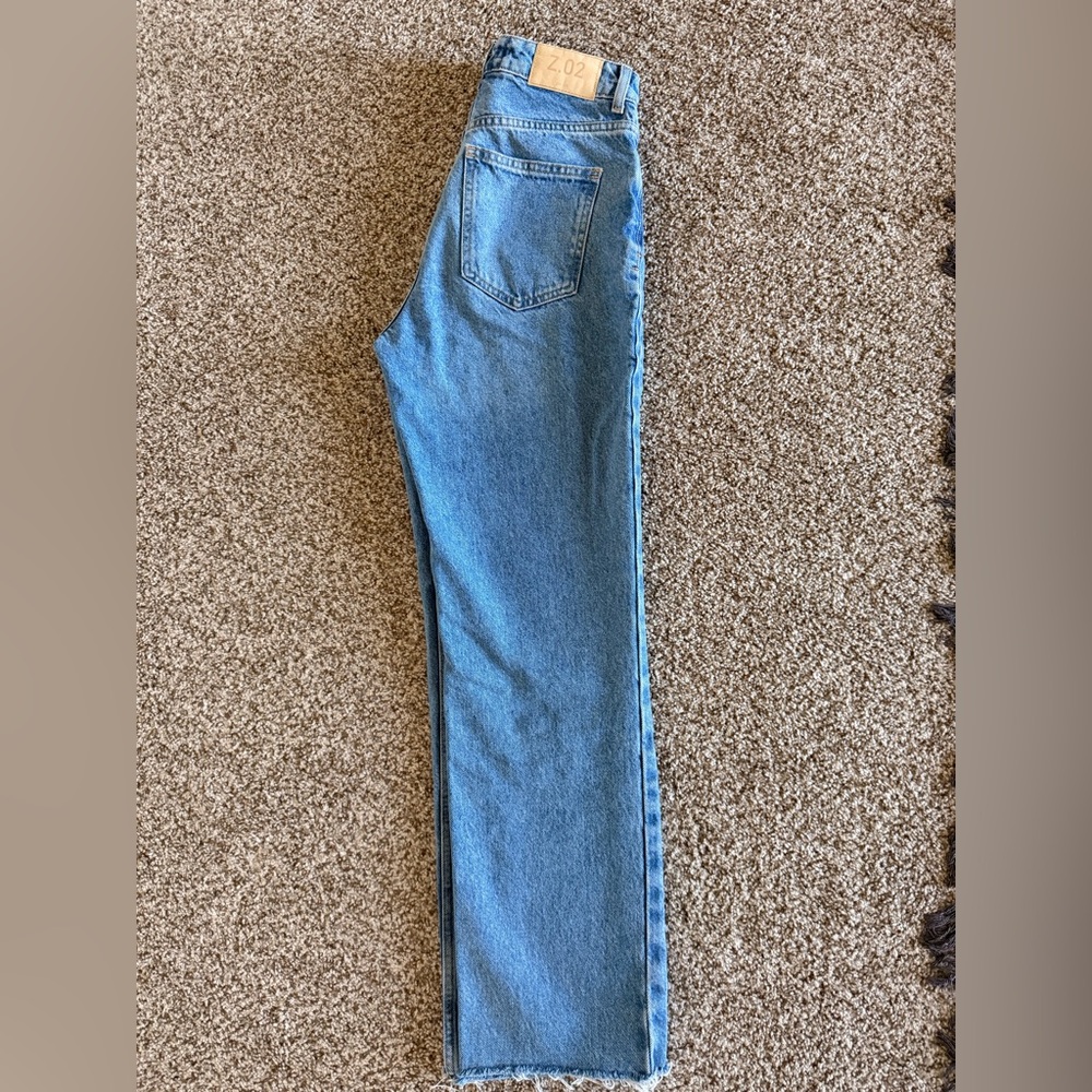 Zara Light High Rise Straight-Leg Women's Jeans - Picture 2 of 7